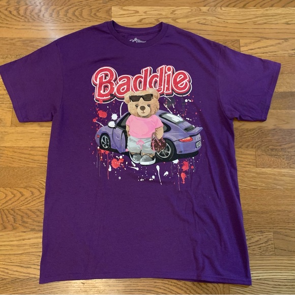 Baddie oversized tee purple size L - Picture 3 of 10